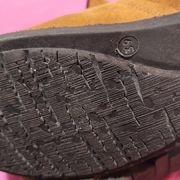 Miz Mooz Prance Tan Suede Wool lined boots size 8.5 /EU 39 - Picture 6 of 6